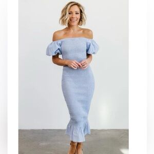Alana Smocked Midi Dress